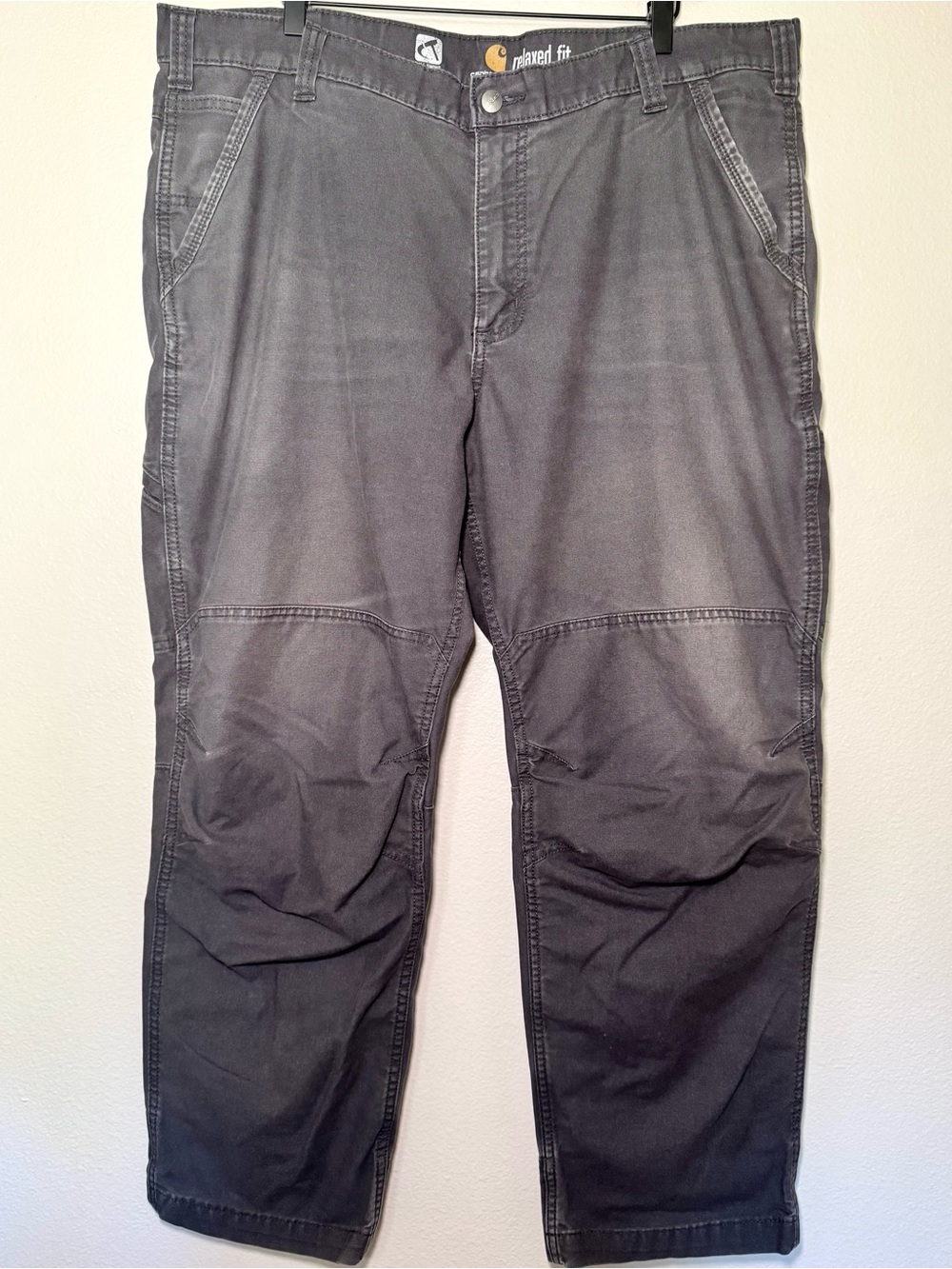 Carhartt Full Swing Utility Work Pants 42x30 Gray Relaxed Fit Carpenter